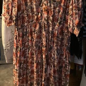 Floral Button-Down Dress